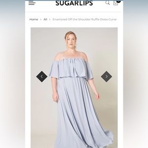 Plus Size off the shoulder maxi dress
